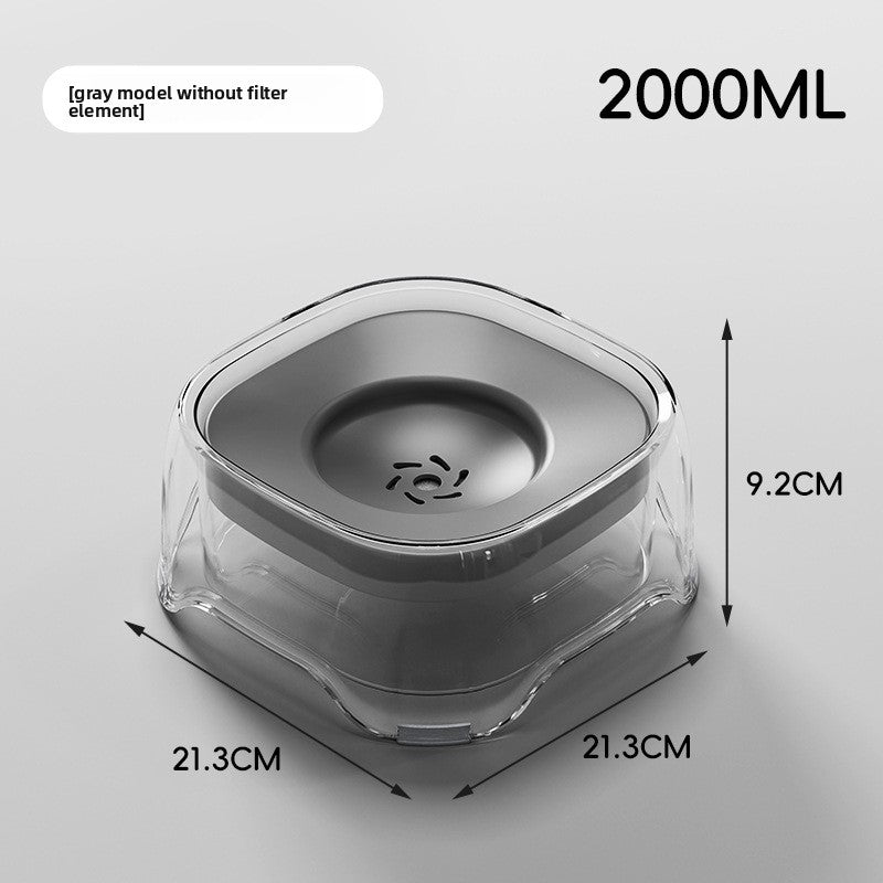 Detachable Pet Water Dispenser with Floating Bowl