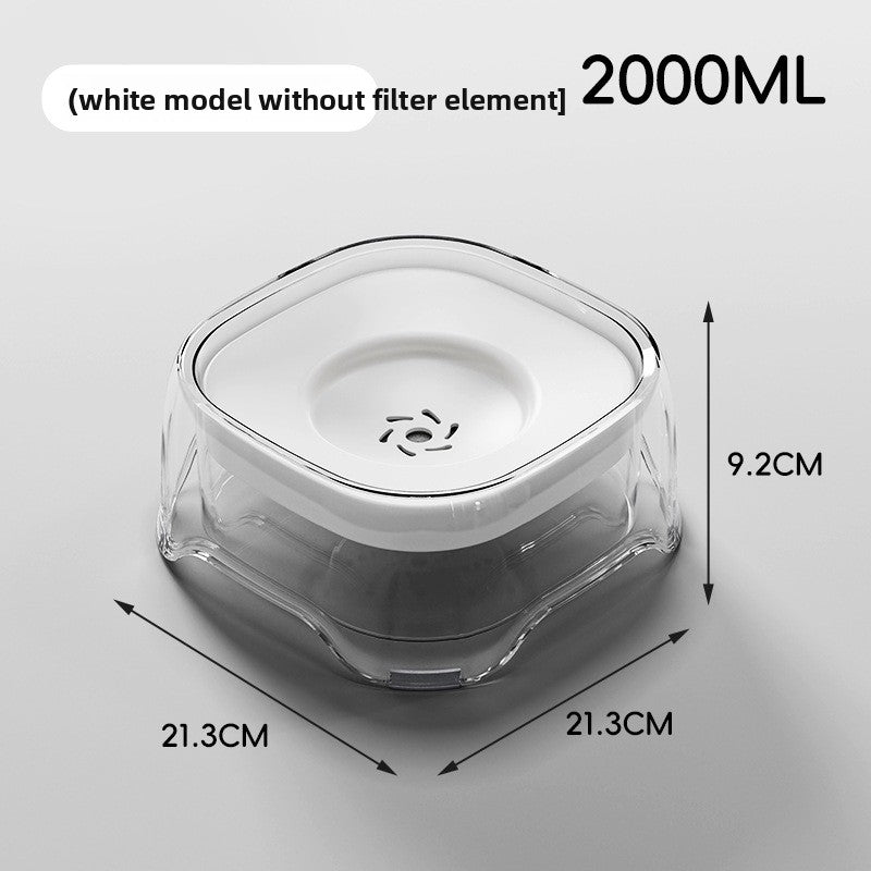 Detachable Pet Water Dispenser with Floating Bowl