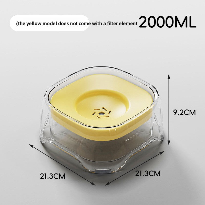 Detachable Pet Water Dispenser with Floating Bowl