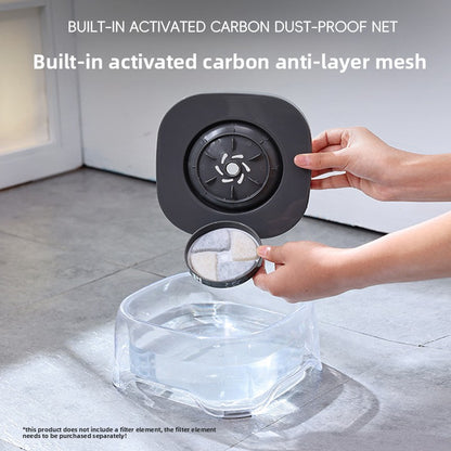 Detachable Pet Water Dispenser with Floating Bowl